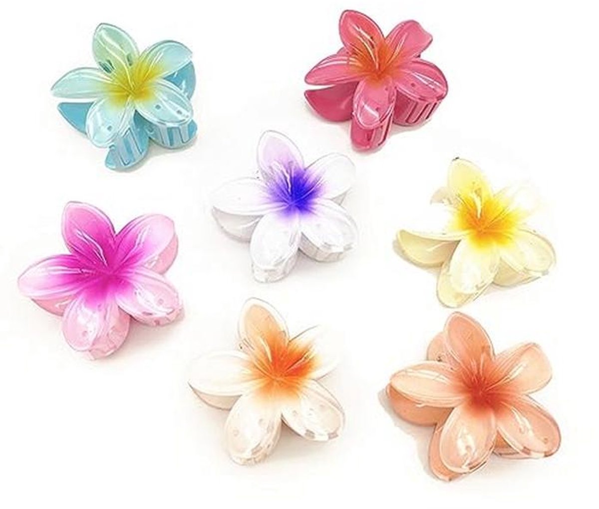 7 PCS Bloemen Haaraccessoires voor Dames - Decoratieve Haarclips en Haarklemmen