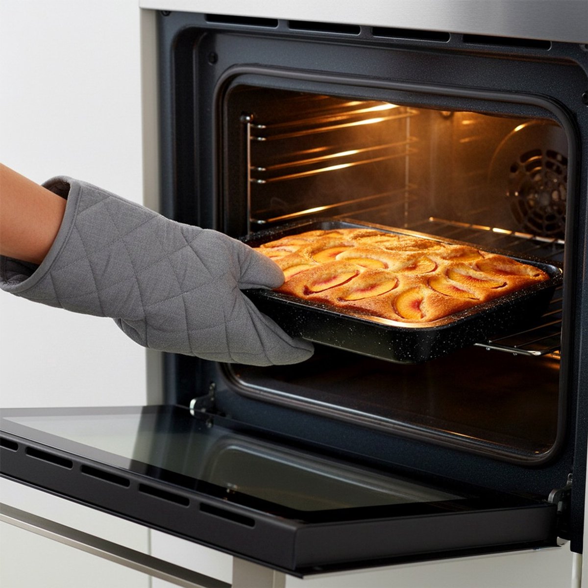 Bakvorm Graniet met Deksel 36x23x4,5 cm - Springvorm - Vorm voor Bakken - Taartvorm - Bakplaat – foto 6