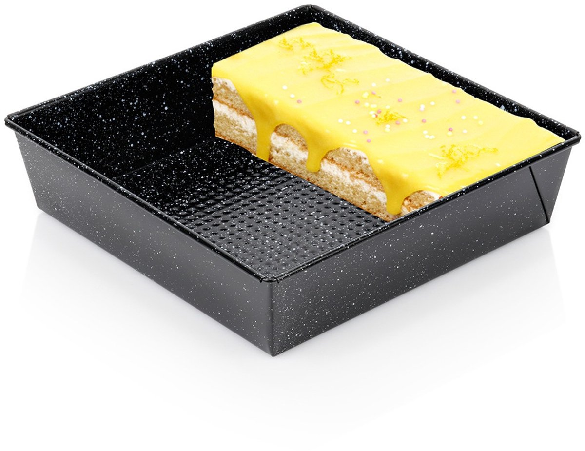 Bakvorm Graniet 24x24x6 cm - Springvorm - Vorm voor Bakken - Taartvorm - Bakplaat