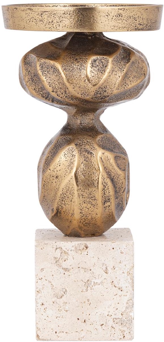 PTMD Kandelaar Malines - Goud - 11x11x23cm