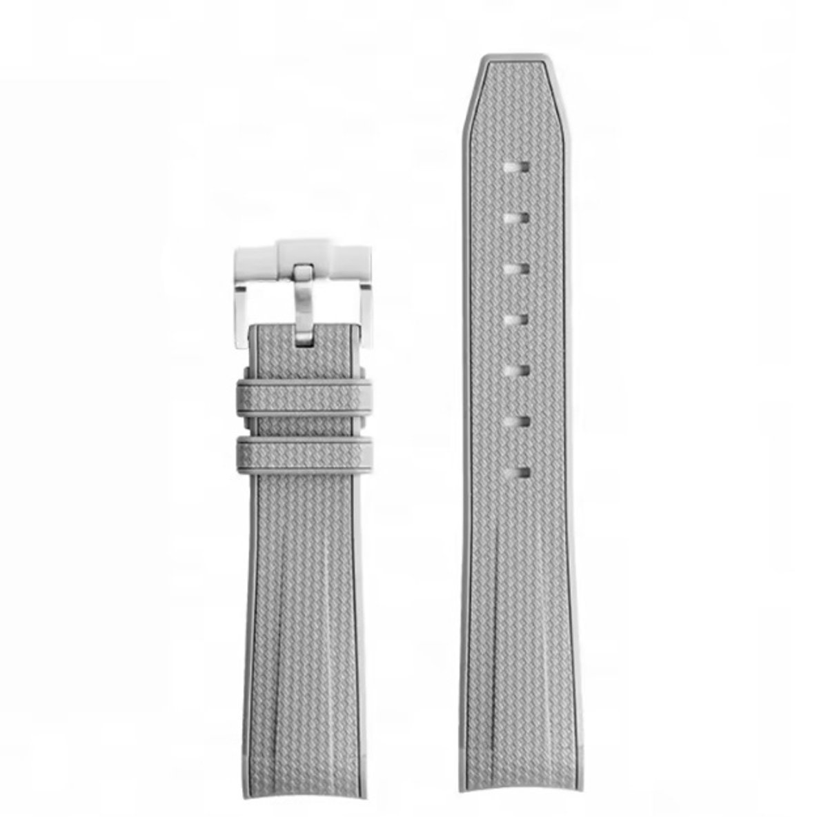 Actie4you® - Horlogeband Geschikt voor Omega MoonSwatch - Swatch - Rolex - SEIKO - Speedmaster - Rubberen horlogeband met perfecte pasvorm - 20mm - Grijs