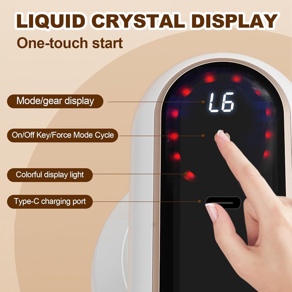 BeltAvenue Elektrisch Handmassageapparaat met - afbeelding 3