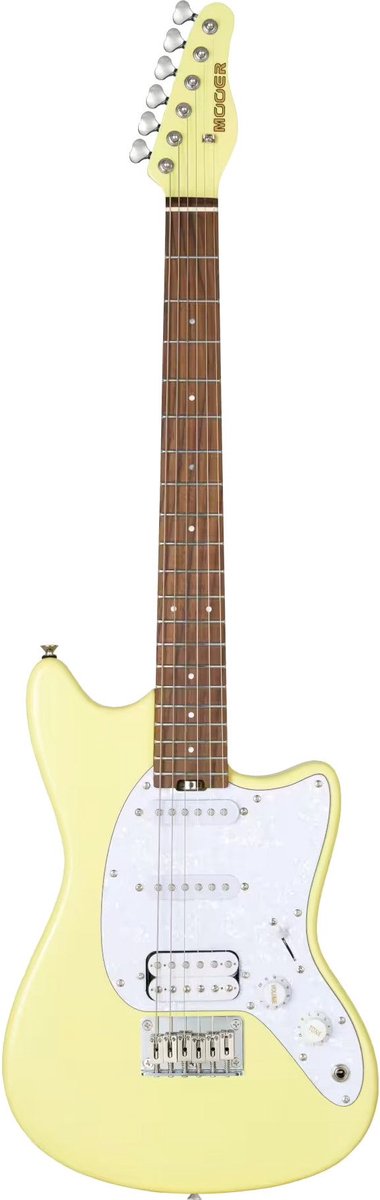 Mooer MLT10 Guitar Candy Yellow elektrische gitaar met gigbag