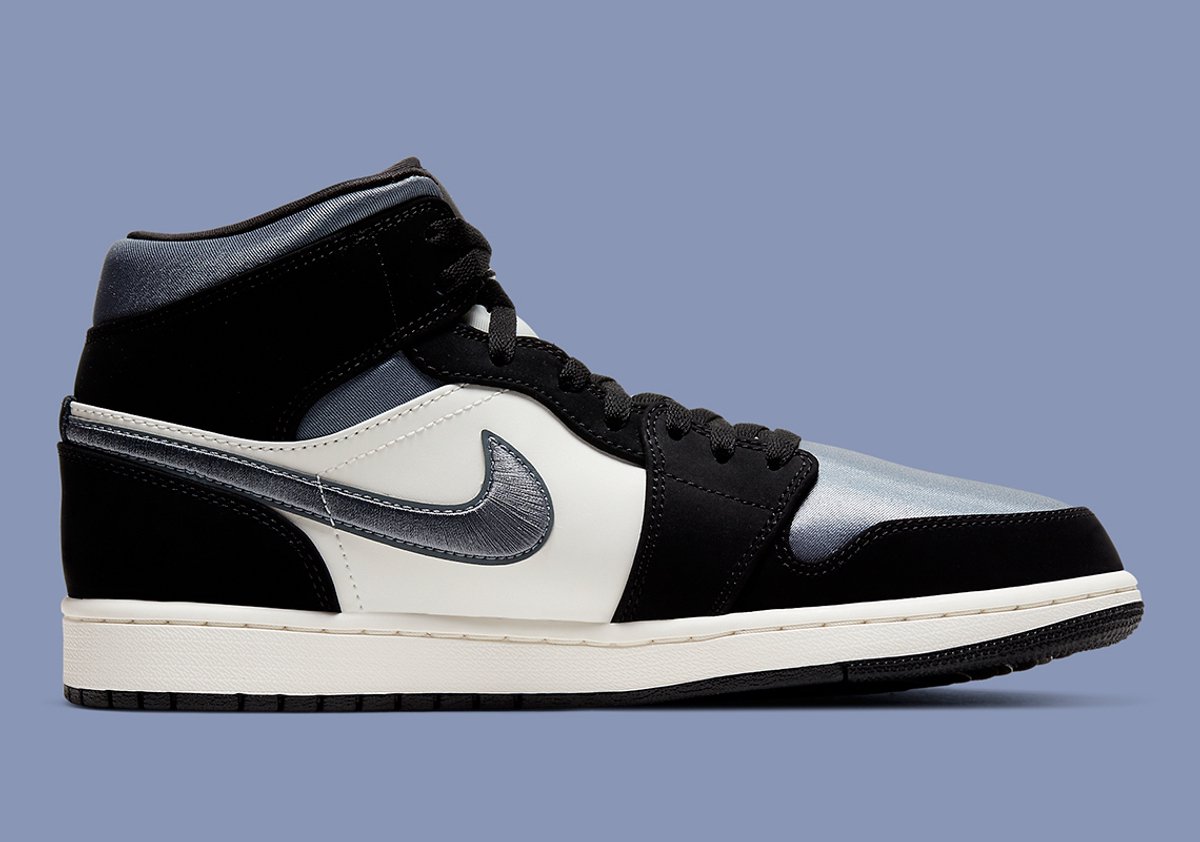 Nike Air Jordan 1 Mid SE Wit/Zwart/Grijs