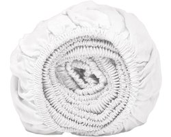 Coco & Cici Coco & Cici -zacht, luxe en duurzaam beddengoed - hoeslaken - tweepersoons - 160 x 200 x 30 - wit 160x200x30