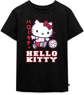 Hello Kitty Speelt Voetbal Premium T Shirt Kinderen
