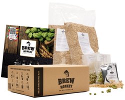 Brew Monkey Ingrediëntenpakket 5 Liter IPA Bier - Ingrediënten Bierbrouwpakket - Navulling Bierbrouw Pakket - Zelf bier brouwen - Verjaardagscadeau voor Mannen - Verjaardag cadeau - Origineel kerstcadeau