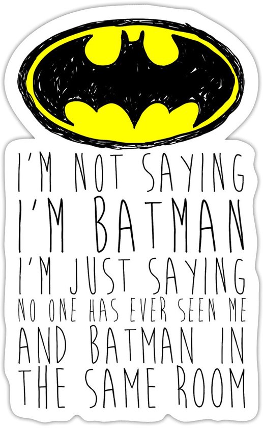 Batman Grappig Citaat I'm Not Batman | bol