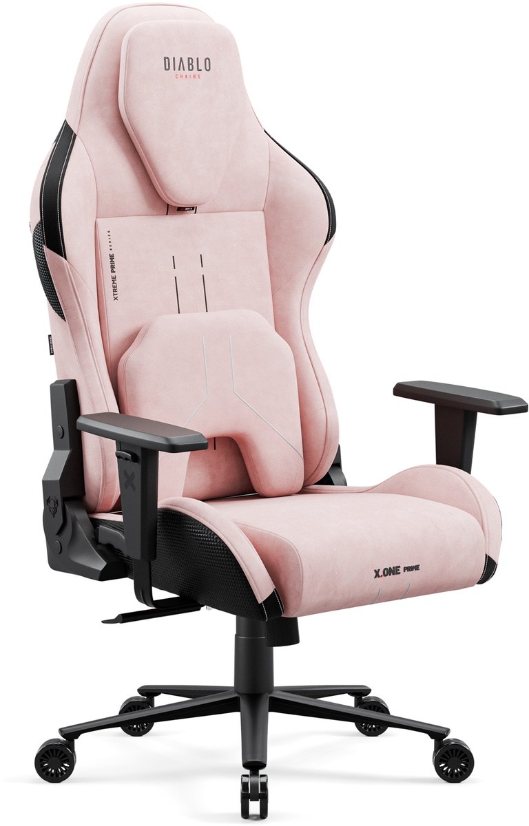 DIABLO CHAIRS - Gaming stoel X.One PRIME - Bureaustoel verstelbaar - Normale maat - Akira Pink