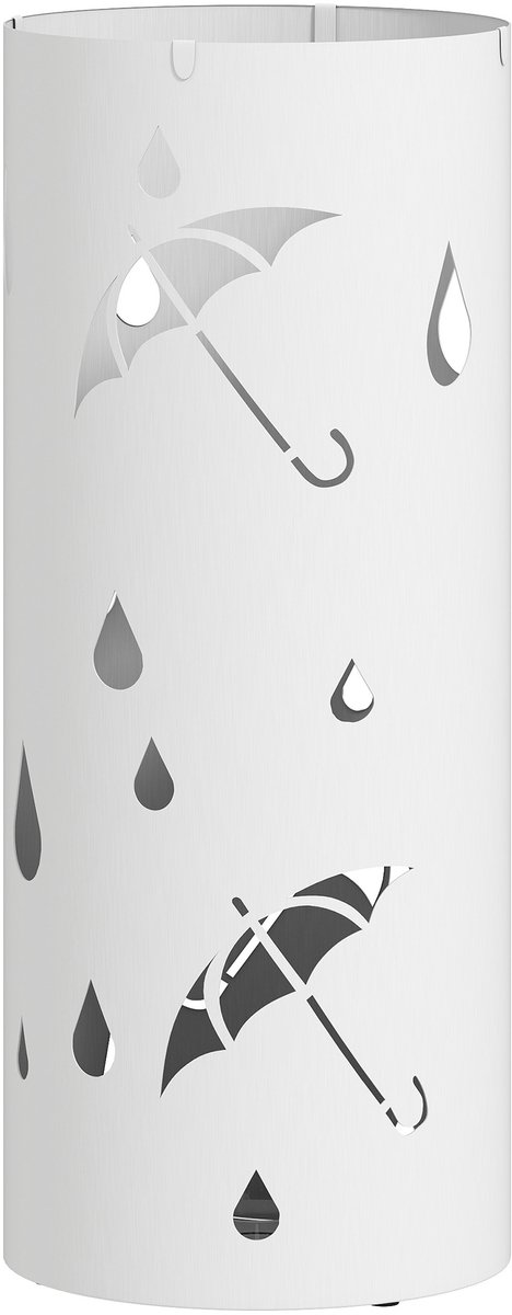 HOMCOM Parapluhouder - Gegalvaniseerd staal - 17x17x41cm - Zwart