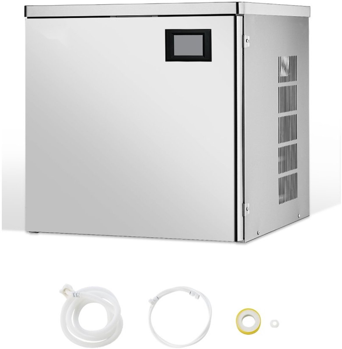 IJsblokjesmachine - Commerciële Bovenunit (Alleen Kop) - Capaciteit 181 kg per dag - Roestvrij Staal + PE-Kunststof - Slim Bedieningspaneel - Reiniging met Eén Knop - Voor Horeca