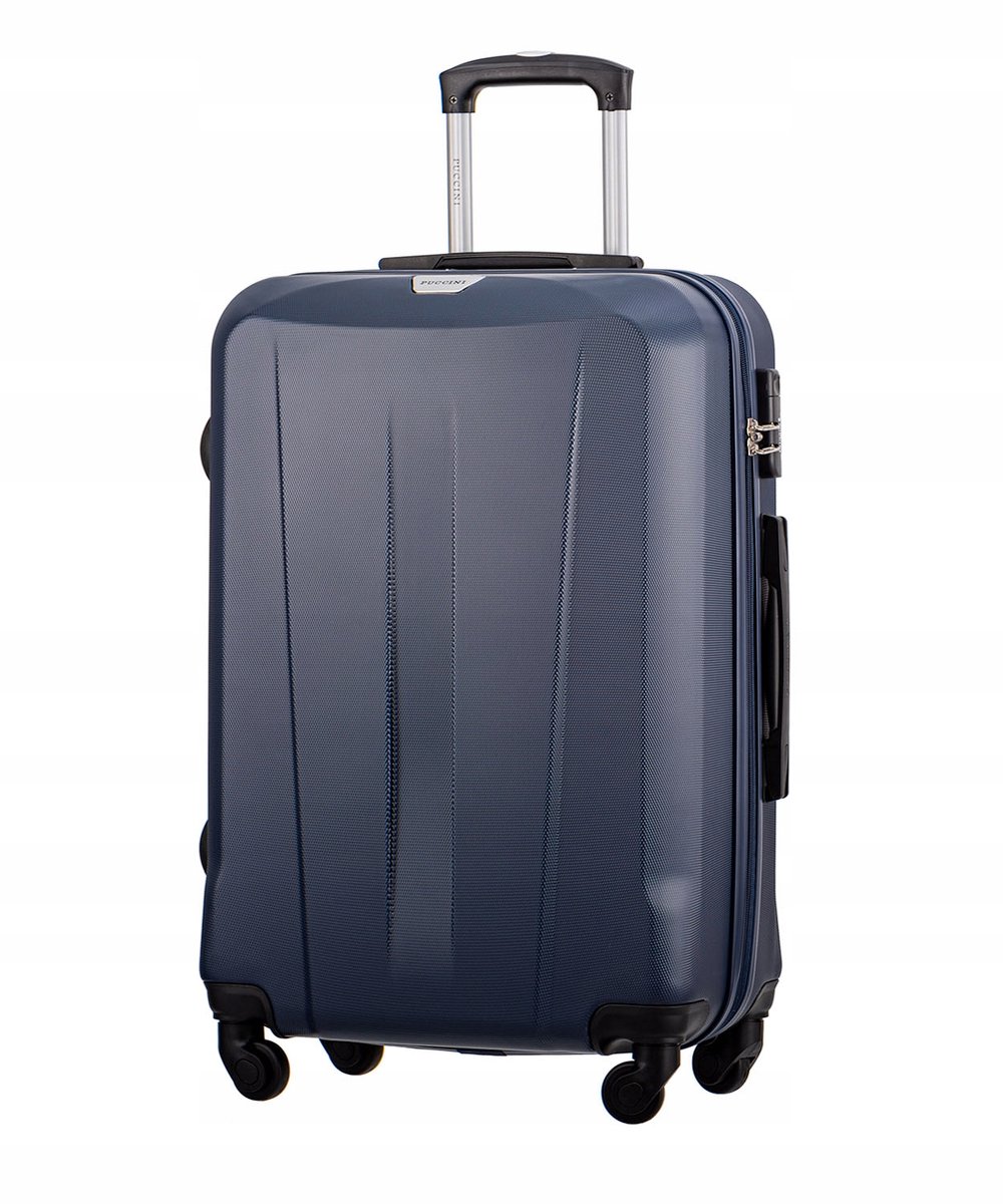 Puccini Paris Middelgrote Koffer ABS Donkerblauw 67cm 61L
