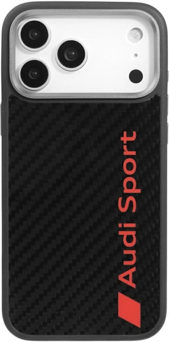 Audi Carbon Fiber Hoesje Voor Iphone 17 Pro Max Magsafe Met Bescherming