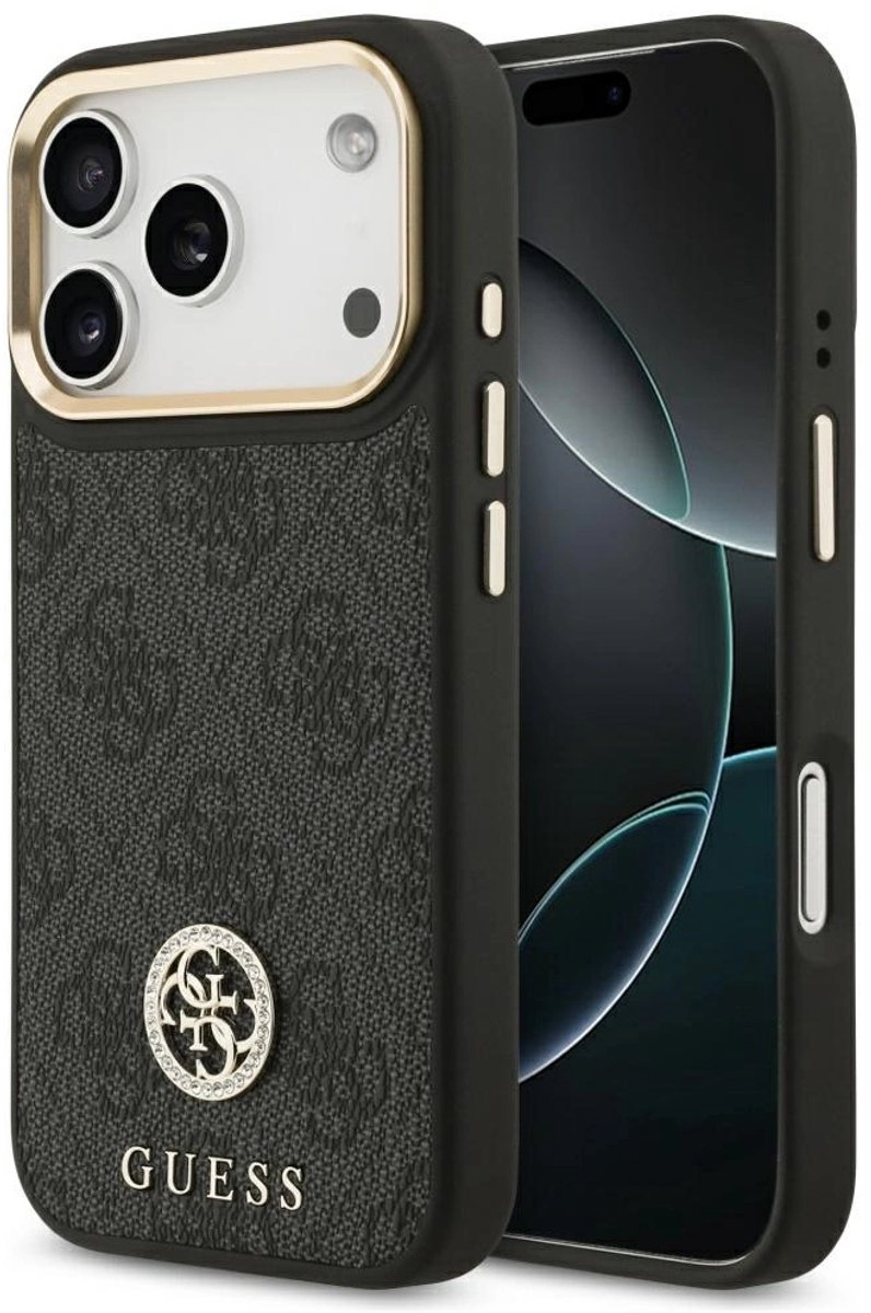 Guess 4G Strass Logo Magsafe-Hoesje Voor Iphone 17 Pro Met Luxueus Ontwerp