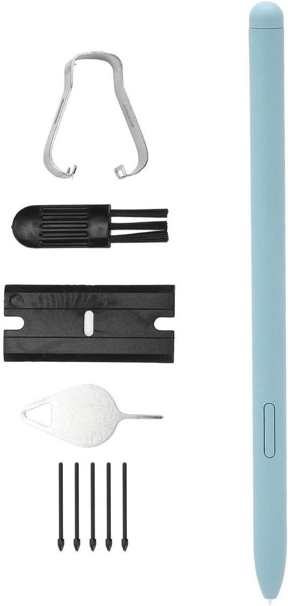 EGoods - Vervangende Stylus Pen met 5 Tips voor Galaxy Tab S6 Lite 10.4 Tablet - Blauw