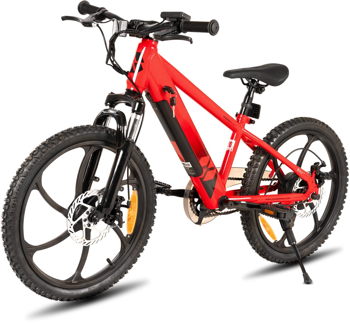 JOYSTAR Elektrische Fiets E-Bike – 20 Inch – Voor Kinderen/Tieners – 250W Motor – 1 Versnelling – Spaakwiel – Mechanische Schijfremmen - Rood - Geschikt voor buitenactiviteiten in de lente – foto 2