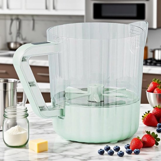 Automatische Mengbeker - Handmixer Mengkom - Keukengerei voor Kloppen Wassen voor Keuken Appartement Boerderij Restaurant，1L van Merkloos — afbeelding 2