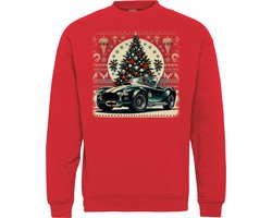 Kersttrui Cobra Oldtimer | Kersttruien | Autoliefhebber | Christmas Sweater | Rood | maat XS