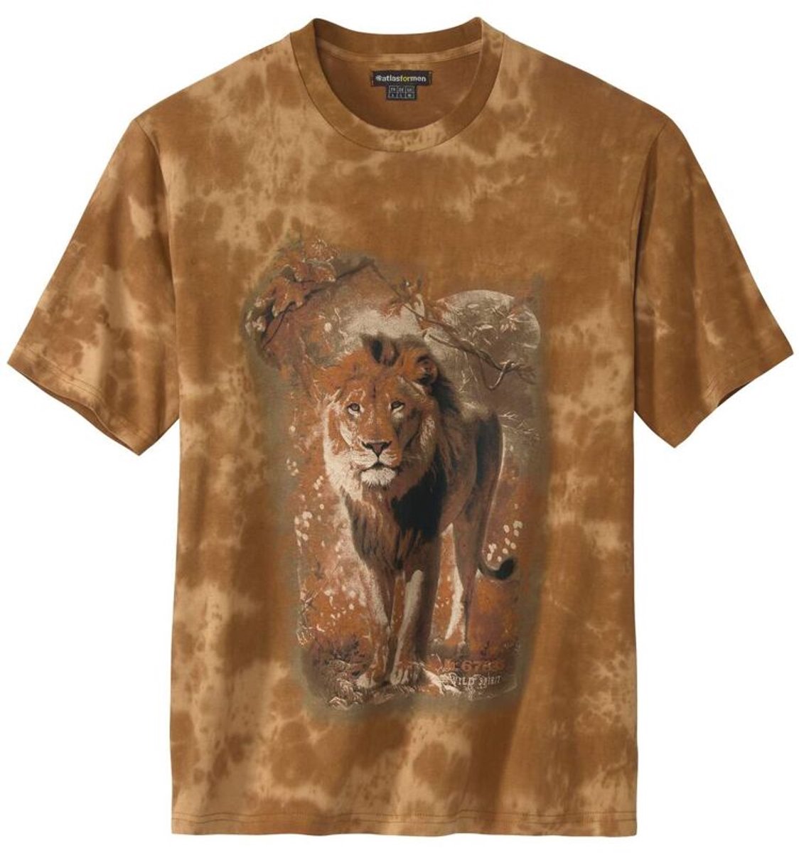 ATLAS FOR MEN - Tie-dye T-shirt - Heren - Verkrijgbaar in grote maten - XXL