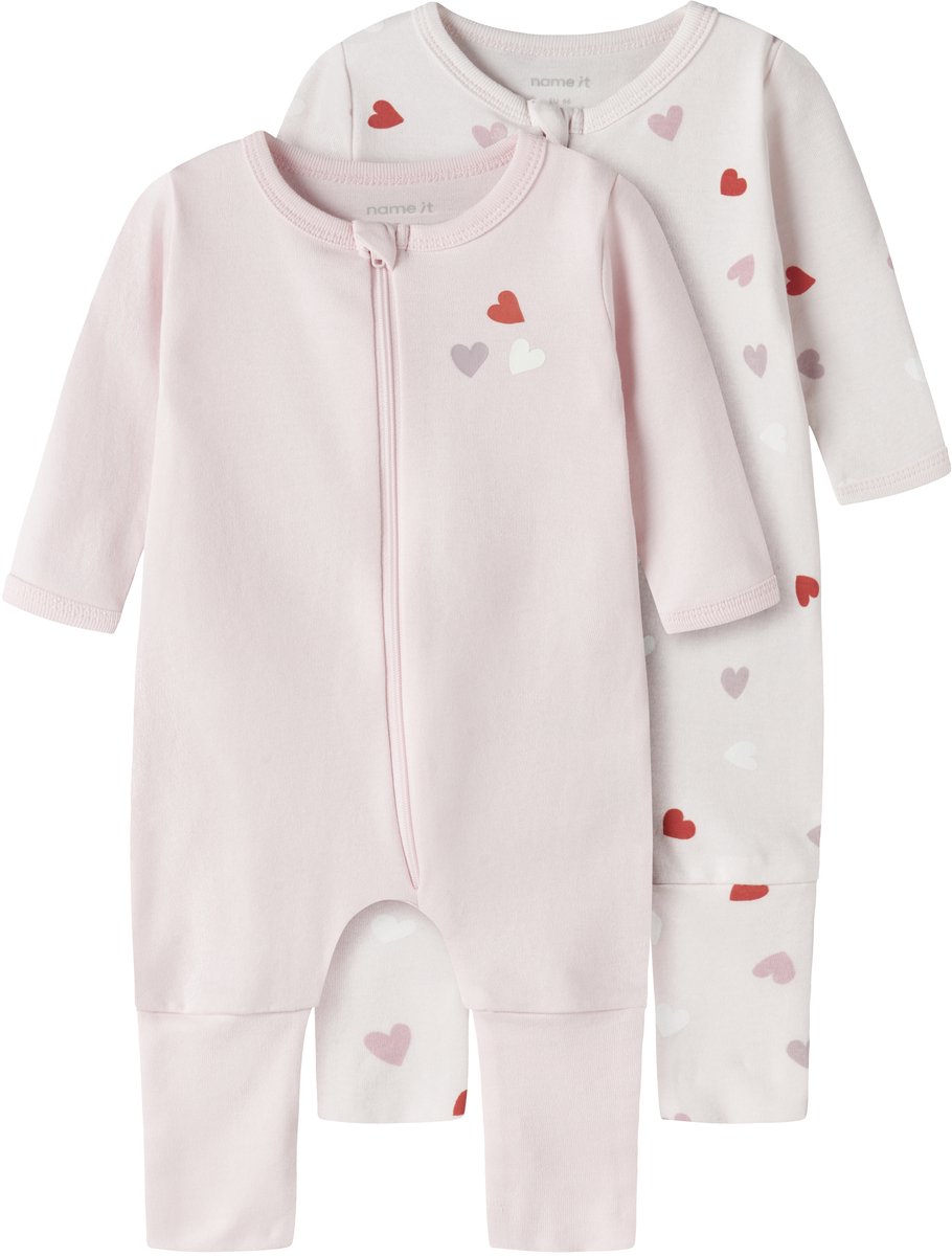 NAME IT - NBFNIGHTSUIT 2P ZIP FF CAR. HEART NOOS - Baby - Pyjamas
