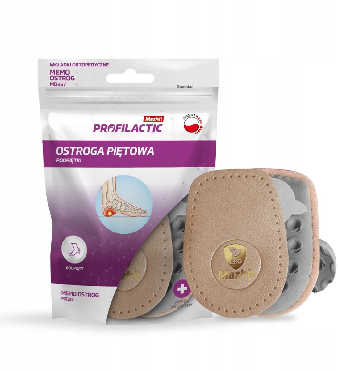 Mazbit Memo Ostrog MD357 Hielspoor Inlegzolen Maat 3 (41-43)