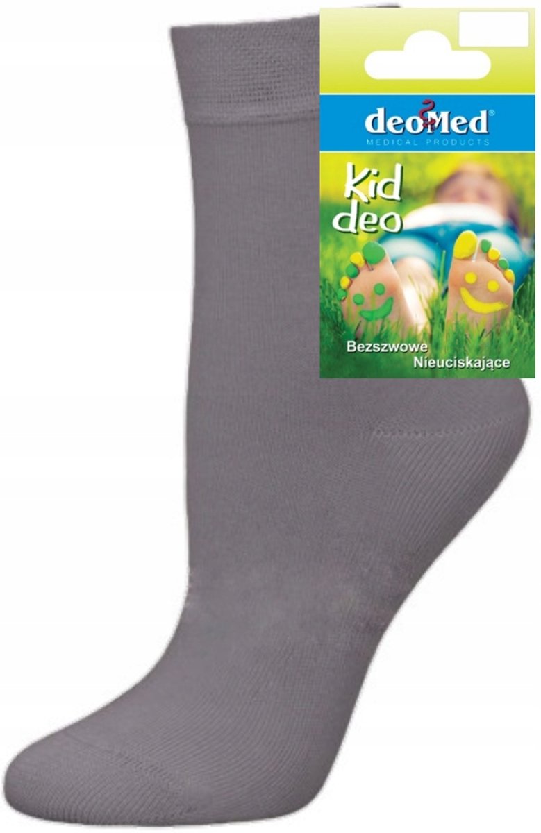 DeoMed Kid Deo Kinder Socken Zonder Druk overdreven Katoen Grijs