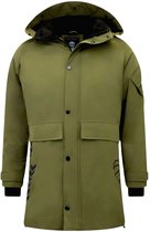 Winterjas Heren - Heren Winterjassen Volwassen - Parka Heren - Lange Jas Heren - 9803 - Groen