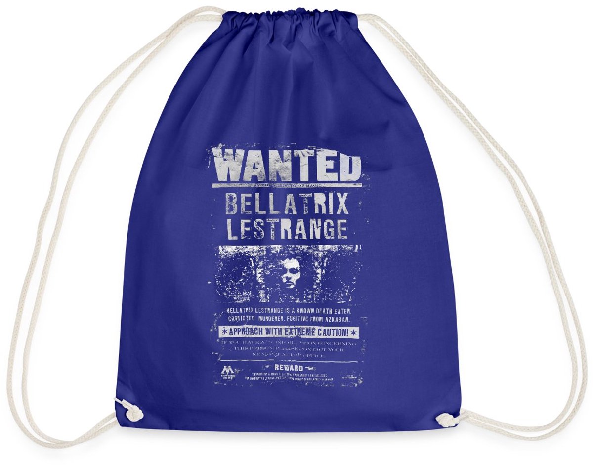 Harry Potter Bellatrix Lestrange Wanted Poster Gymtas