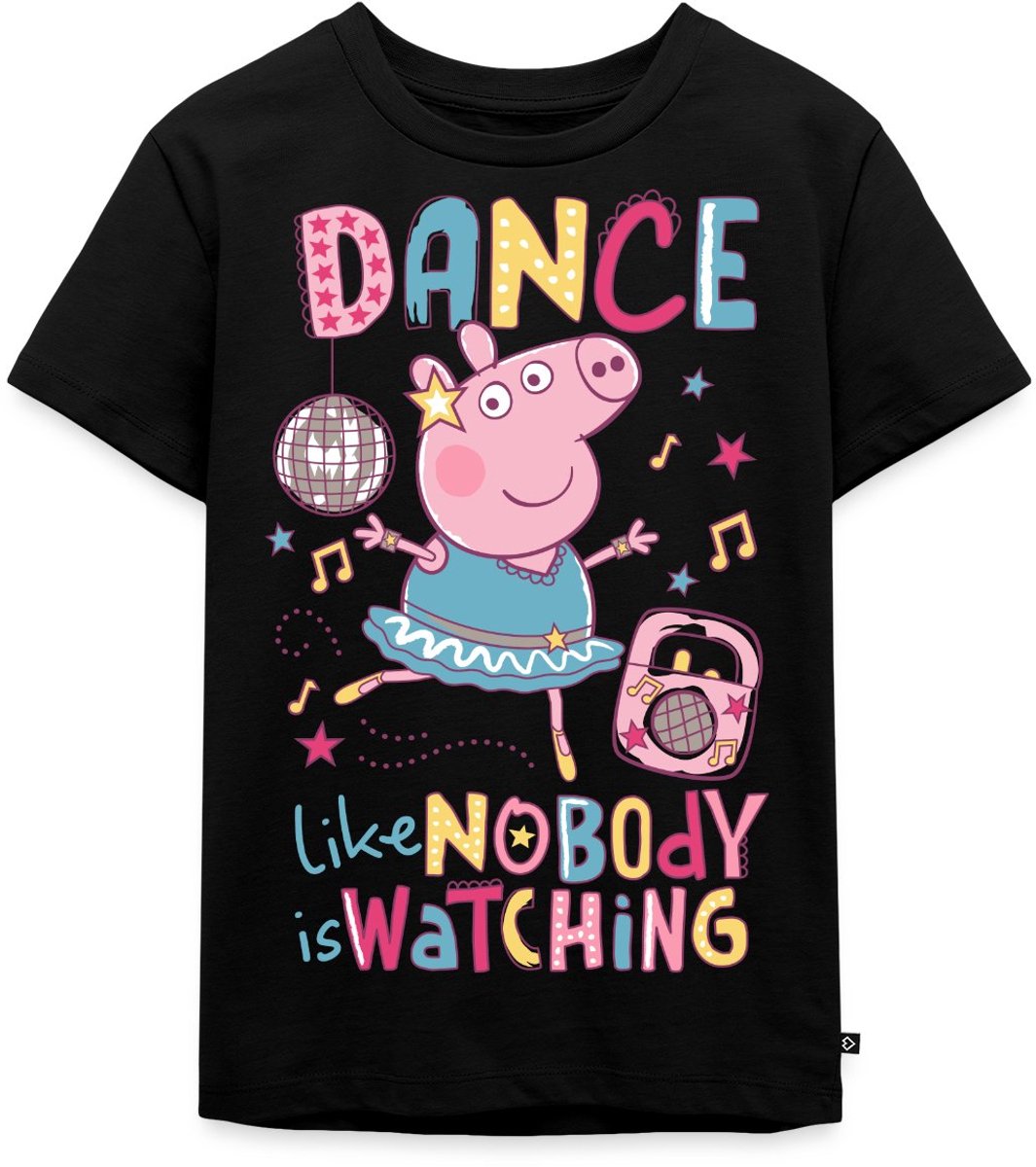 Peppa Pig Dancing Queen Premium T Shirt Kinderen