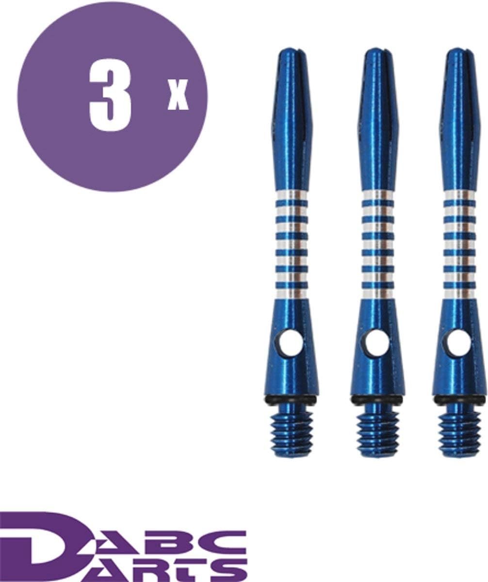 ABC Darts - aluminium dart shafts AR5 Jailbird - met O-ringen - kort blauw - 3 sets dart shafts