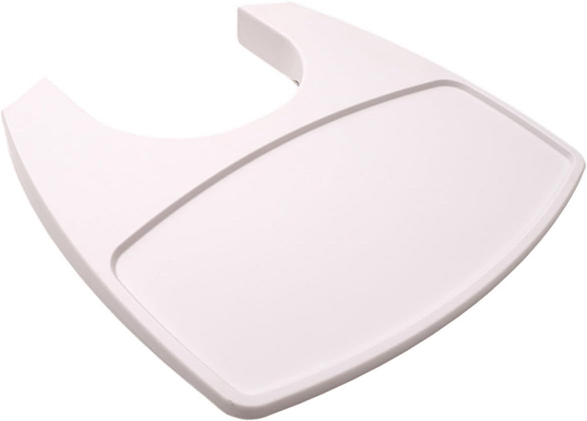Dienblad voor hoge stoel - Kunststof - Wit