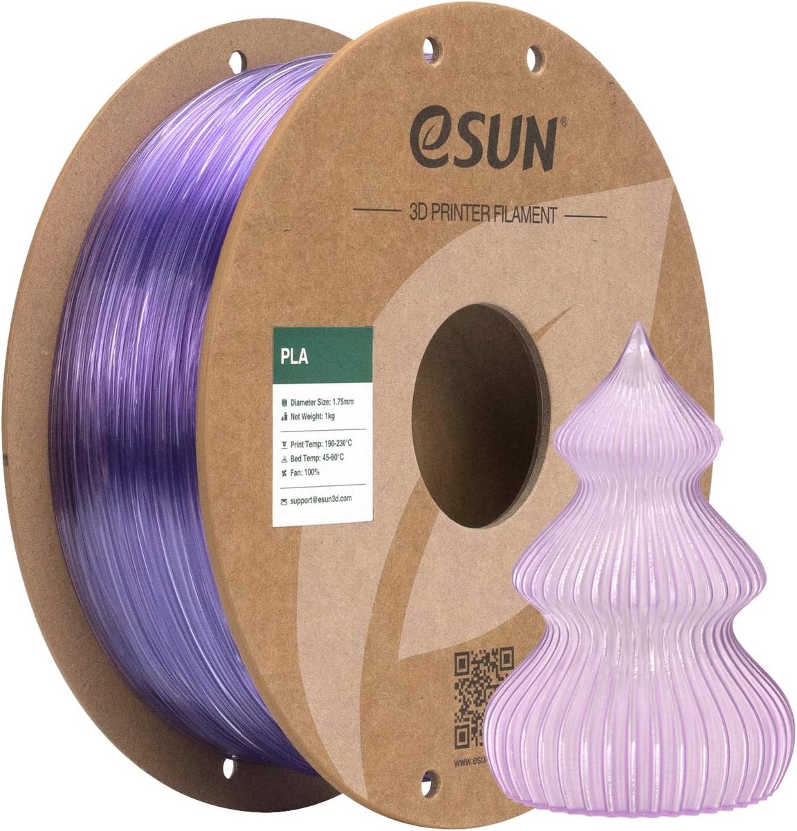 Transparant PLA Filament 1.75mm voor 3D Printers - 1KG Spoel