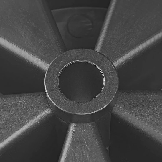 Reservewiel Steunwiel met Kunststof Velg en Massief Rubber Banden 220 x 70 mm van Merkloos	 — afbeelding 3