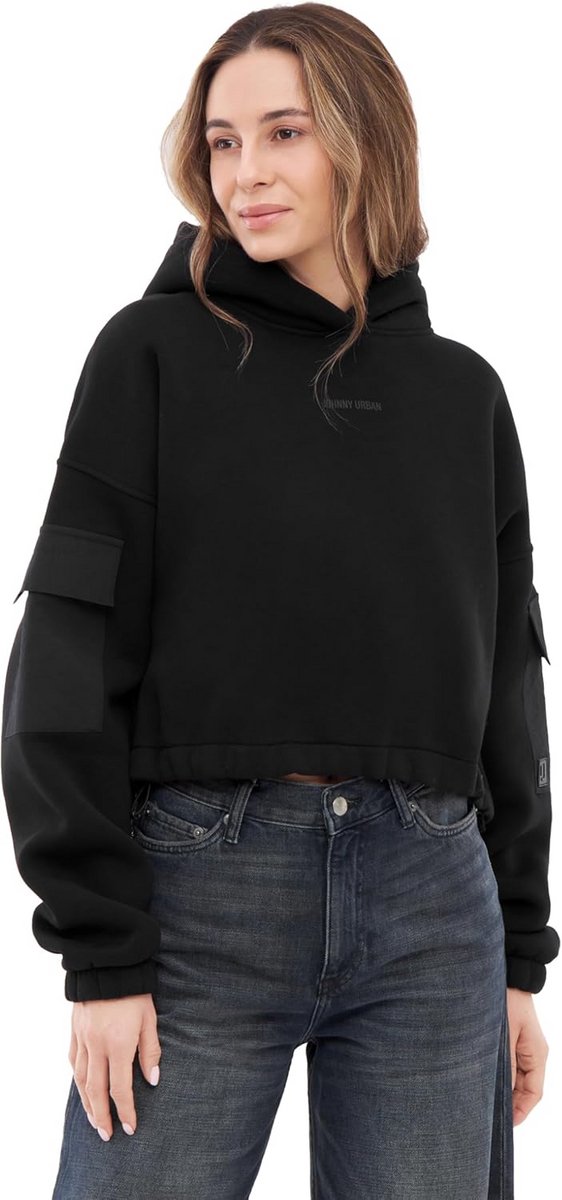 Cropped Hoodie Dames en Heren - Kort Oversized Sweatshirt met Capuchon en Zakken