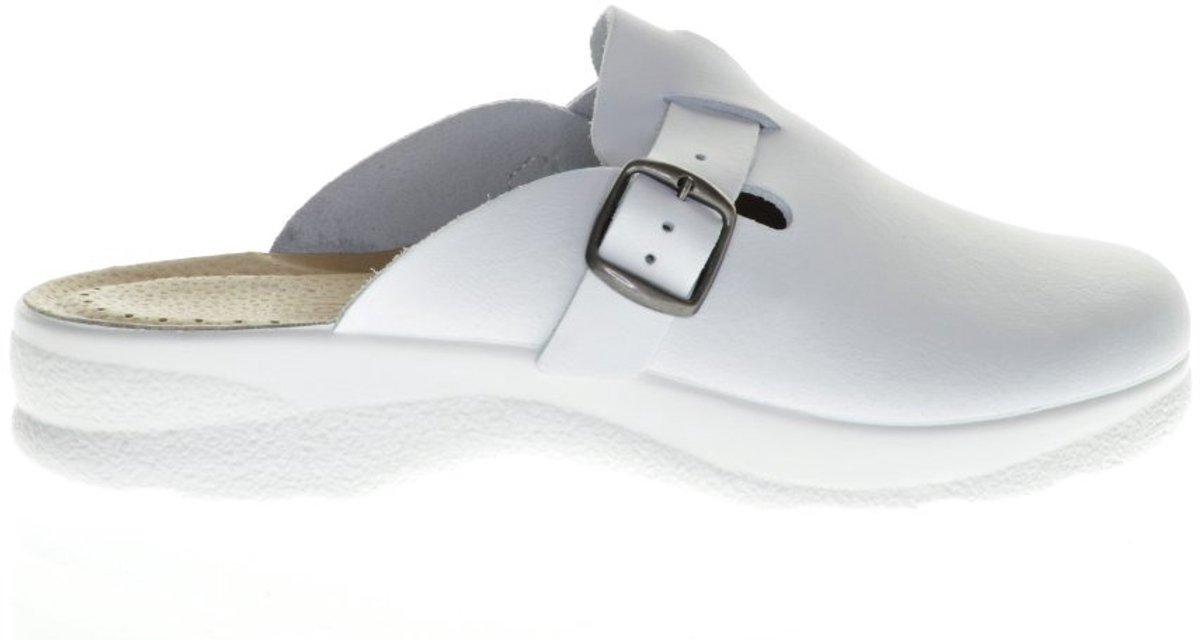 Fly Flot Instapper Riem Wit Leder maat 41
