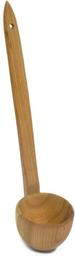 Kersenhouten pollepel lepel houten natuurlijke eco voor keuken en sauna 38 cm - geïmpregneerd Kersenhouten pollepel lepel houten natuurlijke eco voor keuken en sauna 38 cm - geïmpregneerd