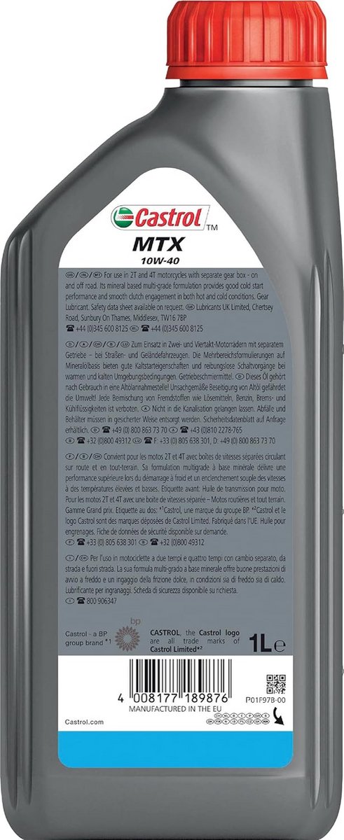 Minerale motorolie 10W-40 voor 2- en 4-takt motoren — afbeelding 2