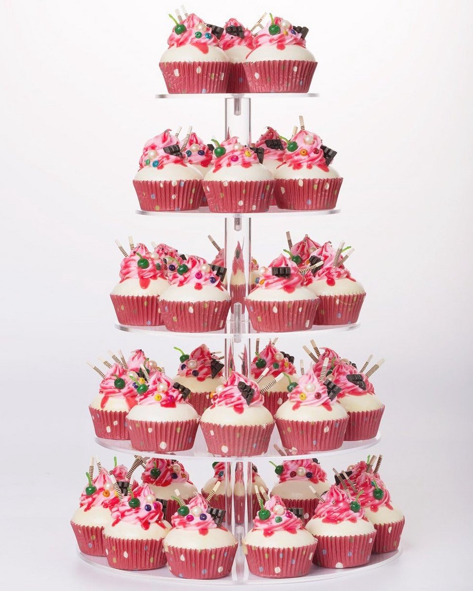 5 Laags Taartstandaard voor Cupcakes en Desserts