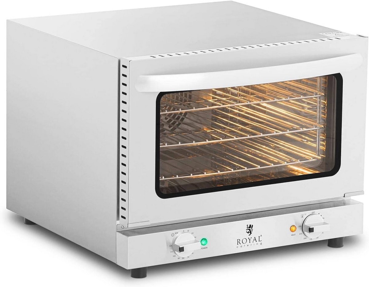 Heteluchtoven 2150 W met 3 rekken - Professionele convectieoven