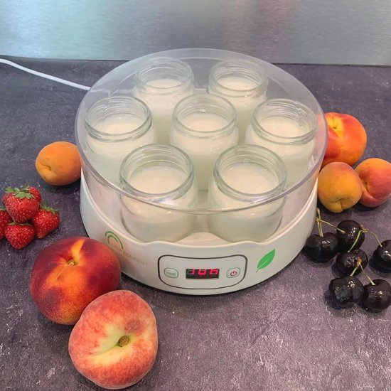 Digitaal Yoghurtmaker met 13 Glazen Potten - Zelfgemaakte Yoghurt en Desserts van Merkloos — afbeelding 2