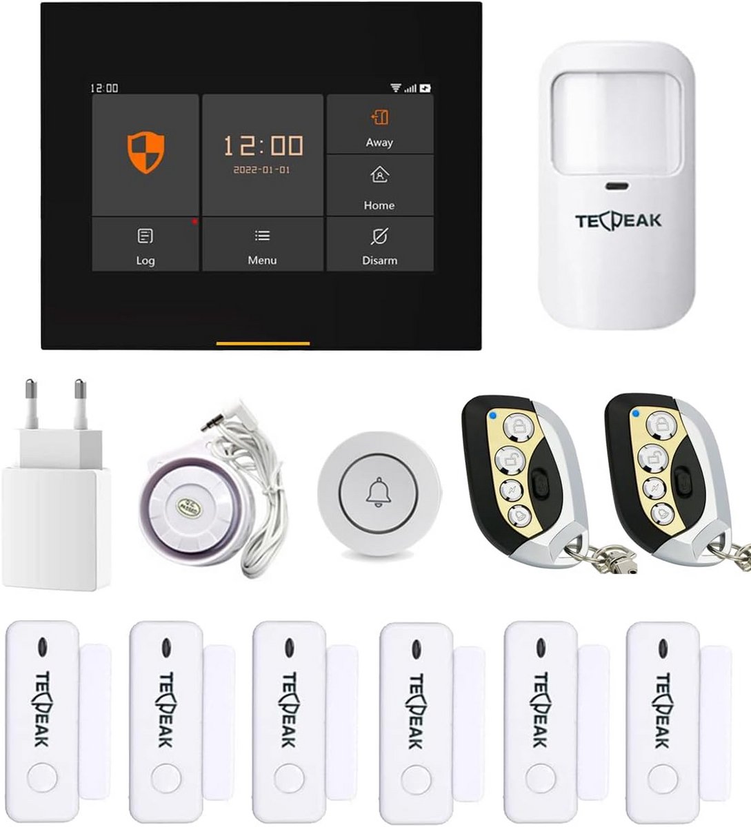 Draadloos alarmsysteem voor thuis met wifi/GSM-alarmset en sirene-beveiliging