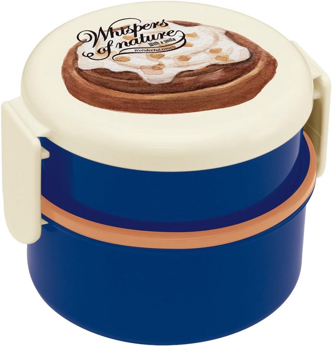 Ronde Lunchbox met Vork voor Snacks en Gerechten