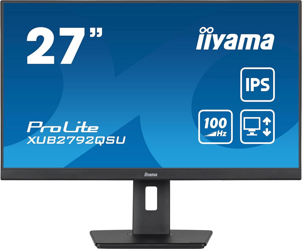 27 inch WQHD IPS monitor met 0,4 ms Reactietijd en 100Hz Vernieuwingsfrequentie