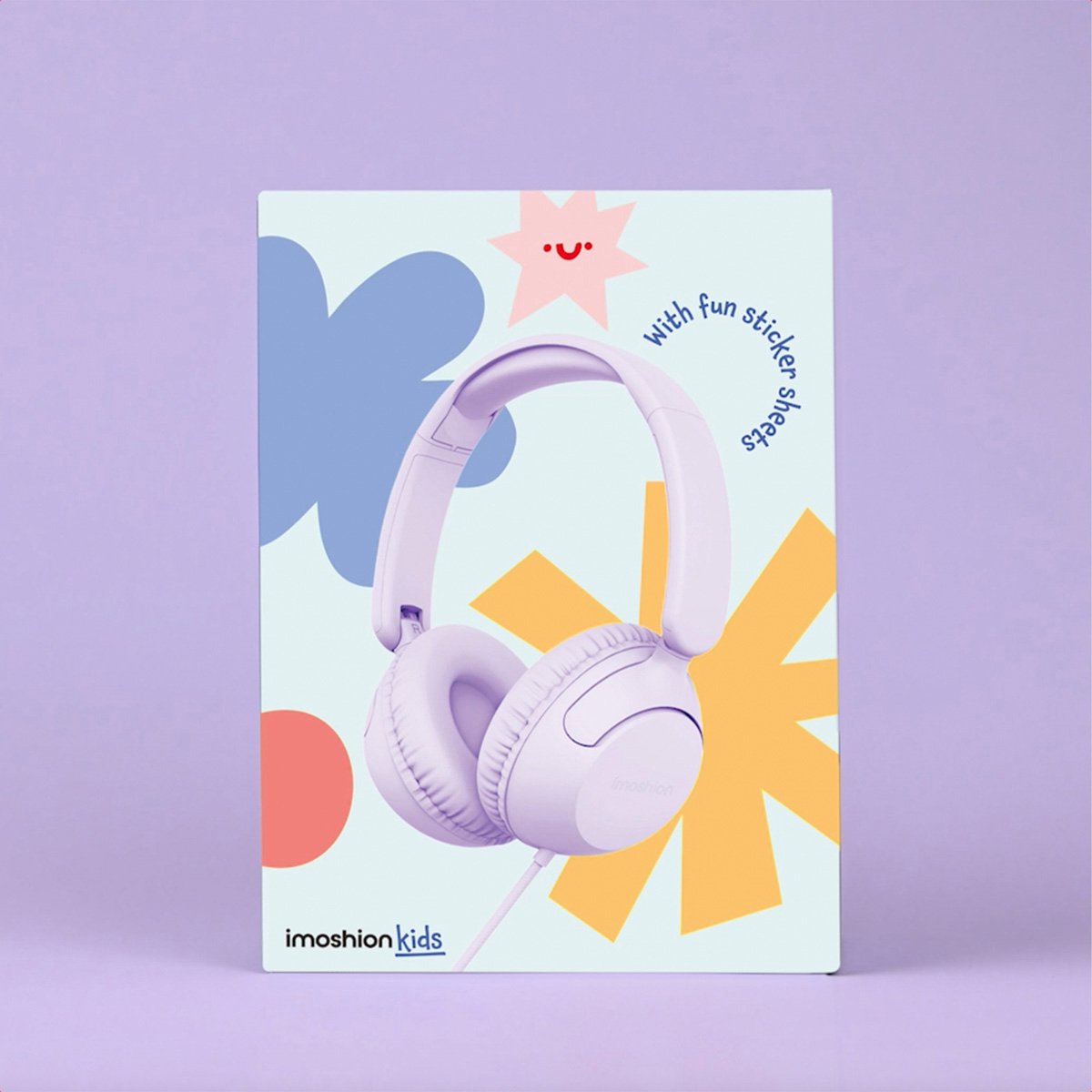 imoshion Kinder Koptelefoon met Draad - Met Decibelbegrenzer en Stickervellen - Koptelefoon Kinderen met AUX Kabel — afbeelding 6