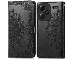 imoshion Hoesje - Geschikt voor Xiaomi Redmi Note 13 Pro Plus (5G) - Mandala Bookcase - Zwart