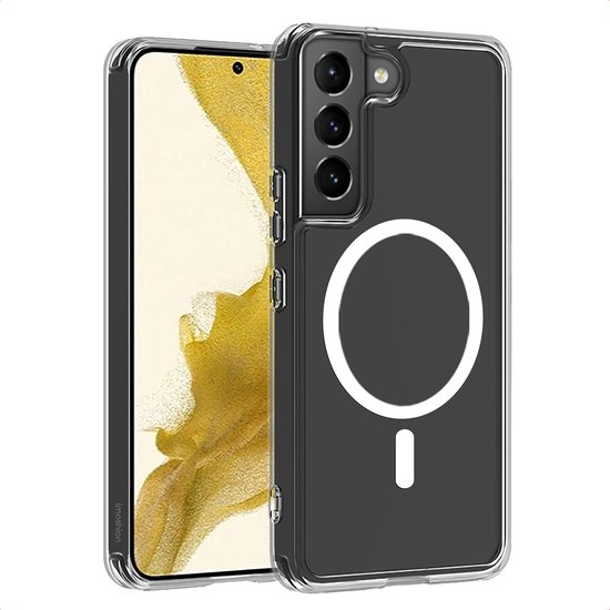 Coque imoshion - Compatible avec Samsung Galaxy S22 - Coque arrière de protection compatible MagSafe - Transparente