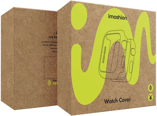 iMoshion Hardcase + Protecteur d'écran pour Apple Watch Series 4-6/SE 44 mm - Zwart