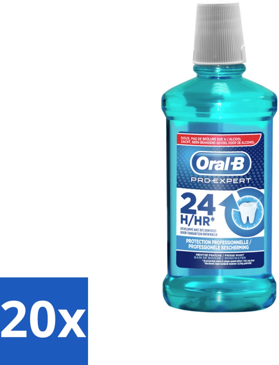 20 x Oral-B - Pro-Expert – Mondwater – 500 ml - Koffiezetapparaat