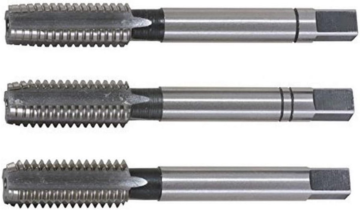 Handtappenset M 3-dlg M2,5x0,45 - HSS Met Naslijpende Groeven