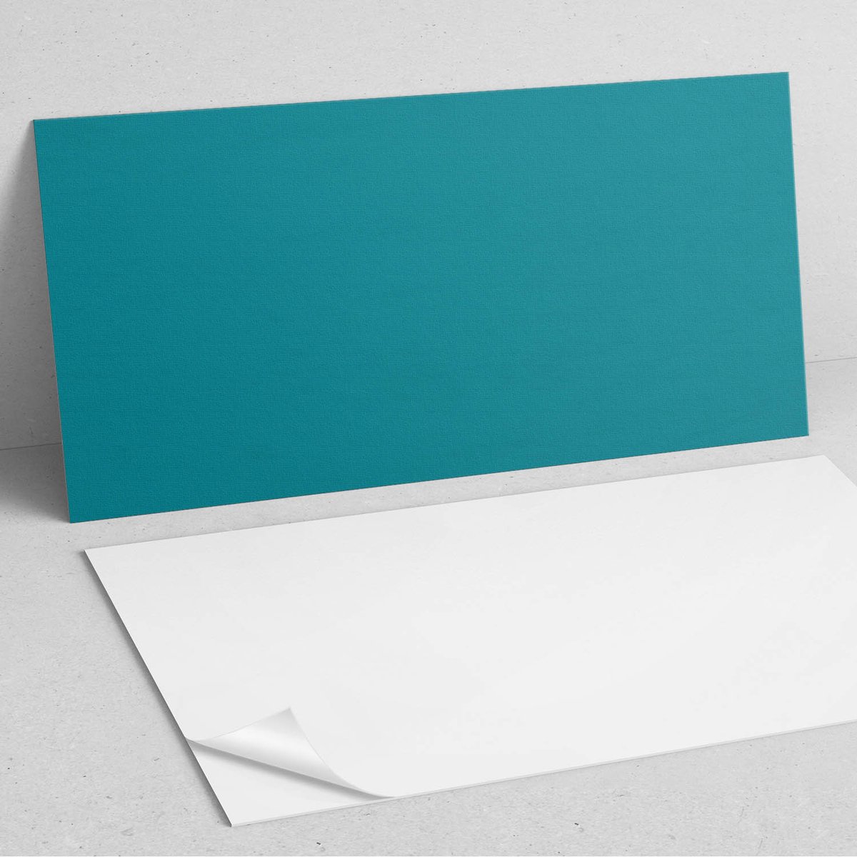 Coloray Wandpanelen Zelfklevend - Kleur Turkoois PVC Wandpaneel - 100 cm x 50 cm - Turkooi